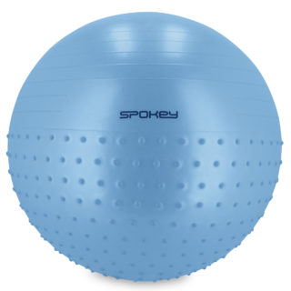 HALF FIT - Gymnastic ball with insets to massage and with pump